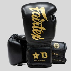 боксови ръкавици fairtex fxb black/gold