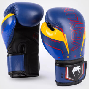 боксови ръкавици venum elite evo blue/yellow
