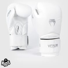 детски боксови ръкавици venum contender 1.5 white/silver