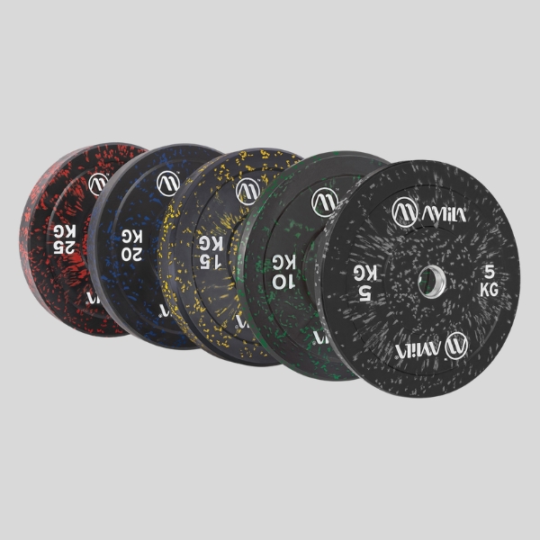 олимпийски гумиран диск amila splash bumper slim 50mm 10kg - 2бр 2