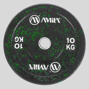 олимпийски гумиран диск amila splash bumper slim 50mm 10kg - 2бр 1