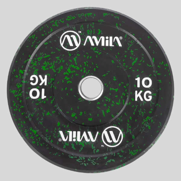 олимпийски гумиран диск amila splash bumper slim 50mm 10kg - 2бр 1