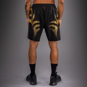 Шорти Venum x Mike Tyson Tiger Training Shorts – Black/Gold – заден изглед