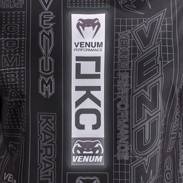 Тениска Karate Combat by Venum Dry-Tech T-Shirt – Black/Grey – детайл на графиката