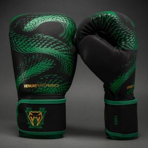 боксови ръкавици venum matupa boxing gloves - black/green/gold