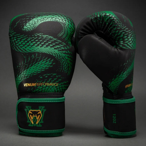 боксови ръкавици venum matupa boxing gloves - black/green/gold