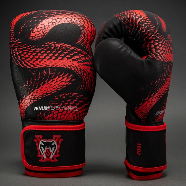 боксови ръкавици venum matupa boxing gloves - black/red/silver 1