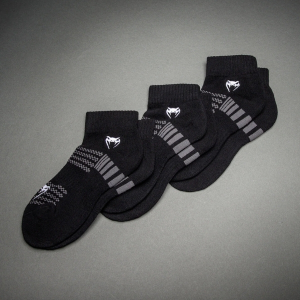 Чорапи Venum Vector Ankle Socks 3 Pack - Black Grey 1