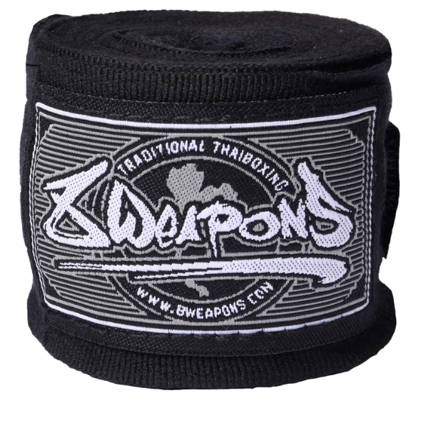 бинтове за бокс 8 weapons 5m black 1