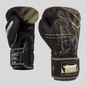 боксови ръкавици venum invader black/sand 1