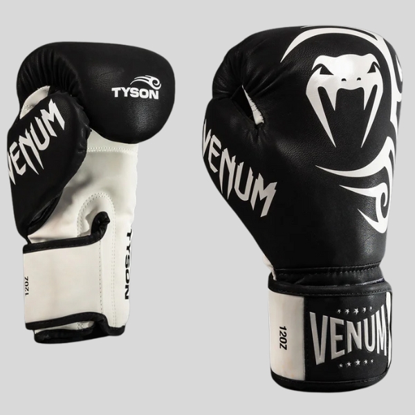 боксови ръкавици venum mike tyson deep black/optical white 1