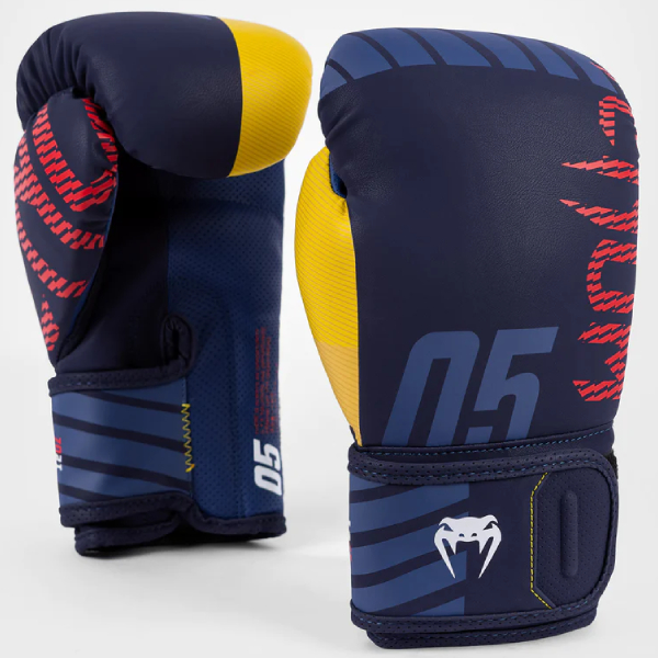 боксови ръкавици venum sport 05 blue/yellow