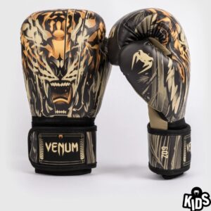 детски боксови ръкавици venum tiger black/neon orange