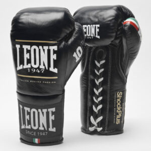 професионални боксови ръкавици leone proshock black