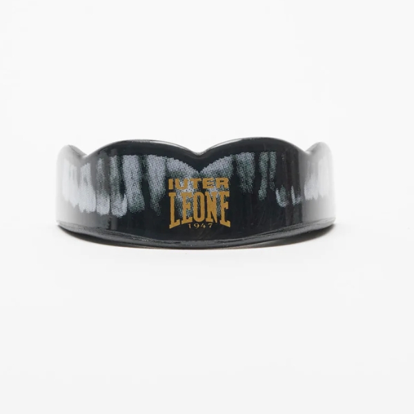 протектор за зъби leone x iuter black предна част, графики на зъби