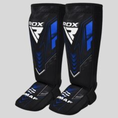 протектори за крака rdx immaf approved neoprene shin instep guards blue