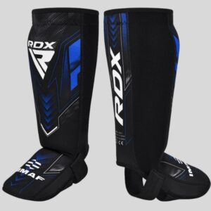 протектори за крака rdx immaf approved neoprene shin instep guards blue 3
