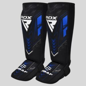 протектори за крака rdx immaf approved neoprene shin instep guards blue