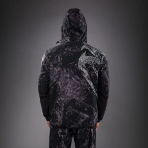 Спортен Екип Venum Rage & Workout Black/Grey – заден изглед на горнището с качулка