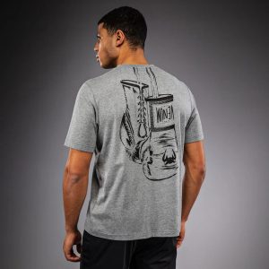 Тениска Venum Fight Icon Cotton T-Shirt – Light Heather Grey
