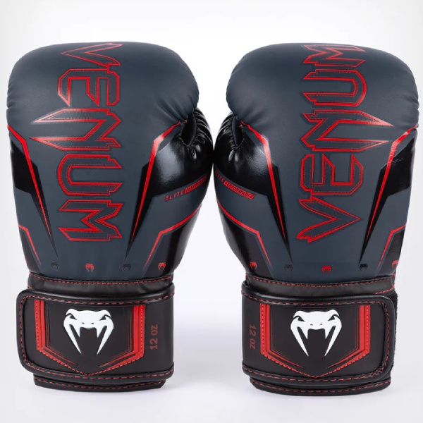 боксови ръкавици venum elite evo navy/black/red 2