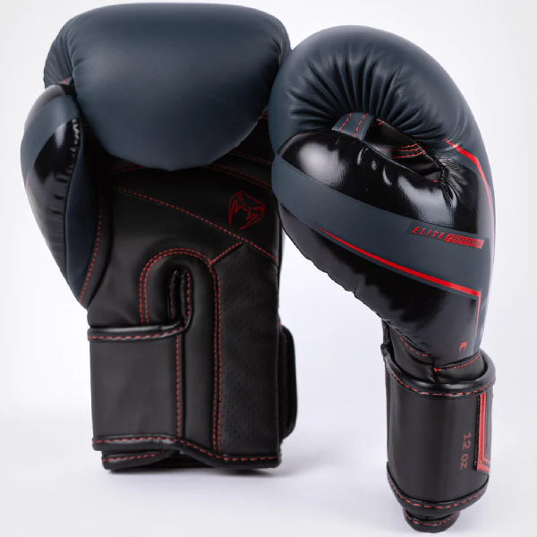 боксови ръкавици venum elite evo navy/black/red 3