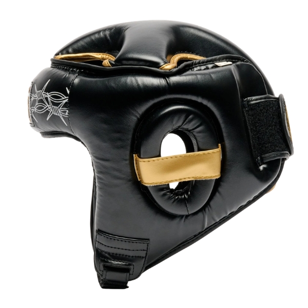 каска за бокс leone x iuter heddgear barbedwired страничен изглед