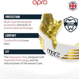 протектор за зъби instant ustom-fit ufc strike white 2