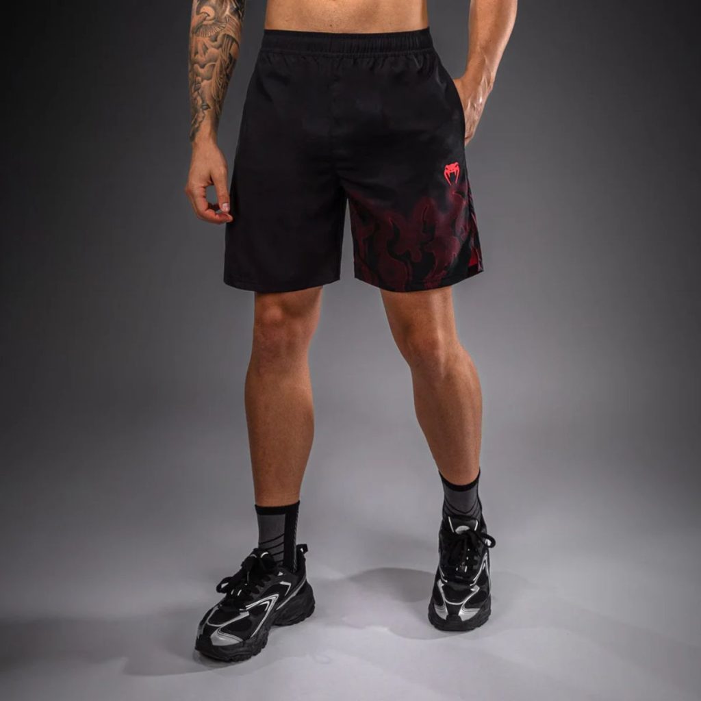 Шорти Venum Spectre Training Shorts Black/Red — преден изглед, VENUM-06313-100