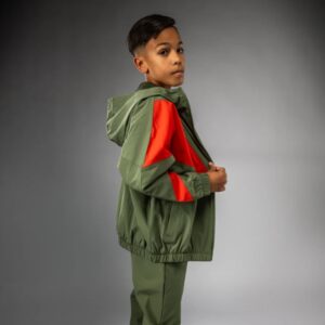 детски суичър venum vectra kids track jacket - army green/orange 1
