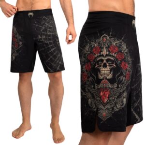 шорти venum santa muerte 5.0 men’s fight shorts - deep black/gold