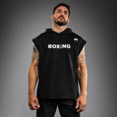 суичър venum boxing vt sleeveless hoodie - black/white