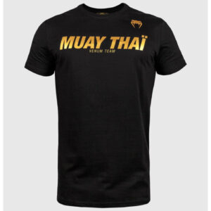 тениска venum muay thai vt t-shirt - black/gold