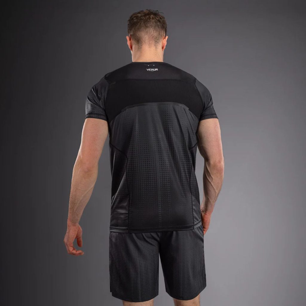 Тениска Venum Stealth Dry-Tech T-Shirt Black/White - гръб