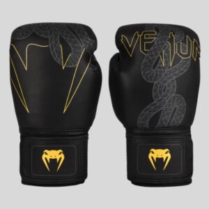 боксови ръкавици venum serpenti black/silver/gold 1
