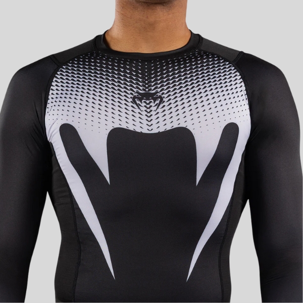 рашгард venum no gi black/white 2