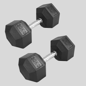 Дъмбел Гира Хексагонален Шестограм 2x20кг