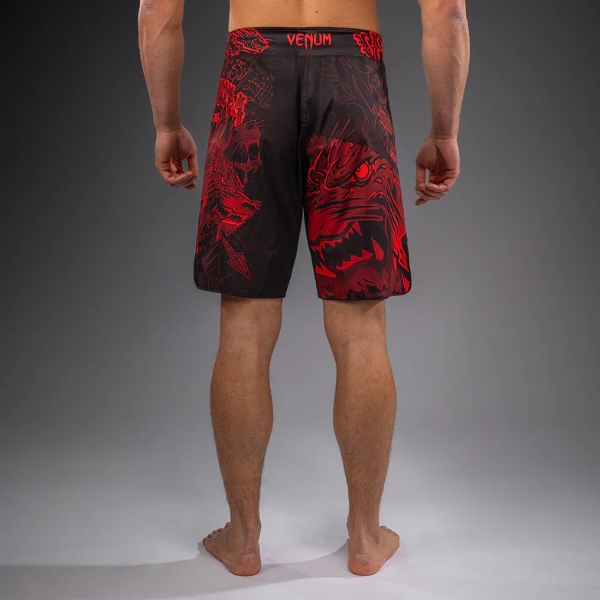 Шорти Venum Wolf Atak Fightshorts - Black Red 1