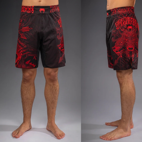 Шорти Venum Wolf Atak Fightshorts - Black Red