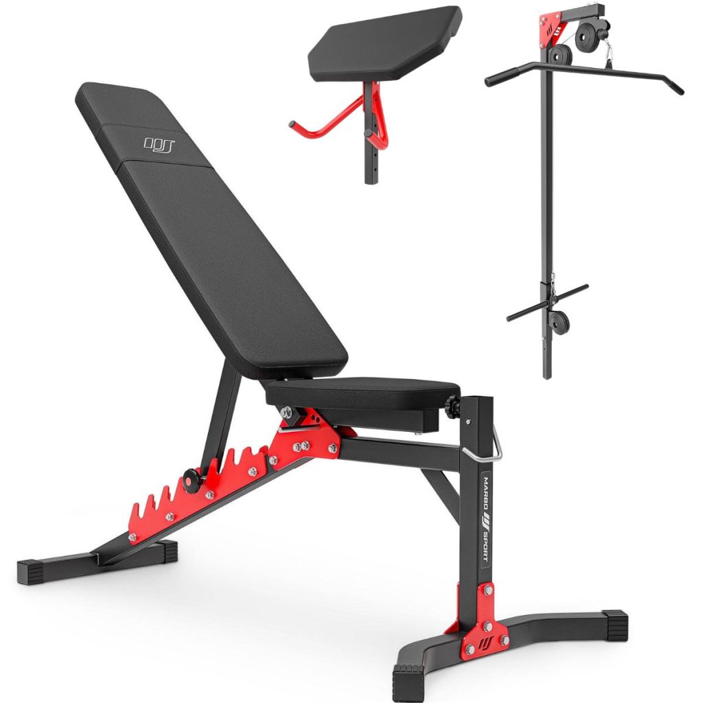 Фитнес пейка Marbo Sport MH-L115 2.0 с горен скрипец и бицепс плот