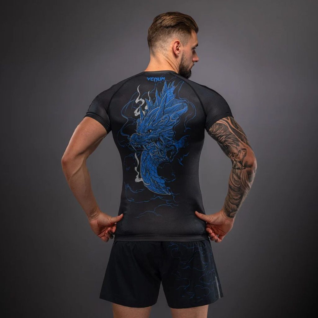 Рашгард Venum Thunder Dragon Black/Royal Blue