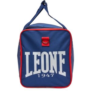 спортен сак leone 1947 син и червен цвят лого ма марката
