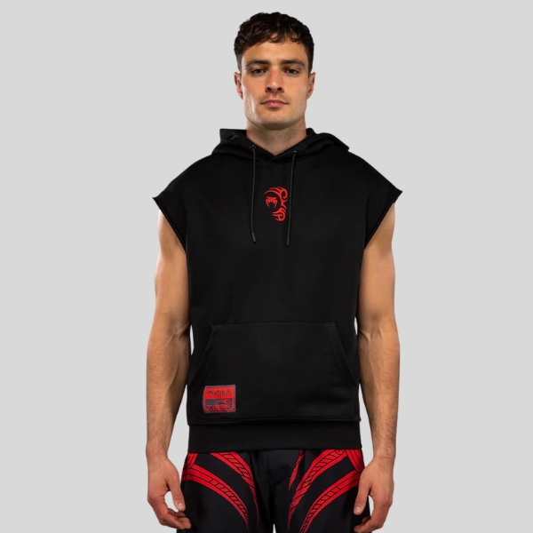 суичър venum x mike tyson tiger sleeveless hoodie - deep blackintense red