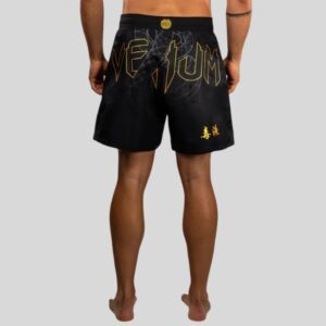 шорти venum serpenti fight shorts - black silver gold 1