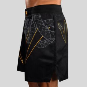 шорти venum serpenti fight shorts - black silver gold 2