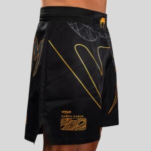 шорти venum serpenti fight shorts - black silver gold 3