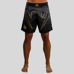шорти venum serpenti fight shorts - black silver gold