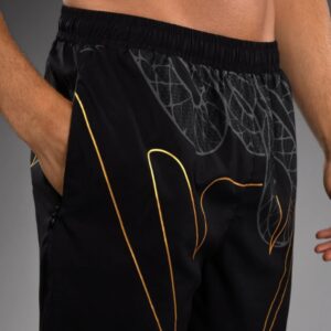 shorti venum serpenti training shorts - black/silver/gold 2