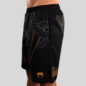 shorti venum serpenti training shorts - black/silver/gold 3