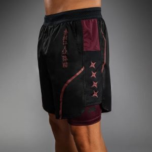 шорти venum x assassin’s creed shadows men’s training shorts - burgundy/black 2
